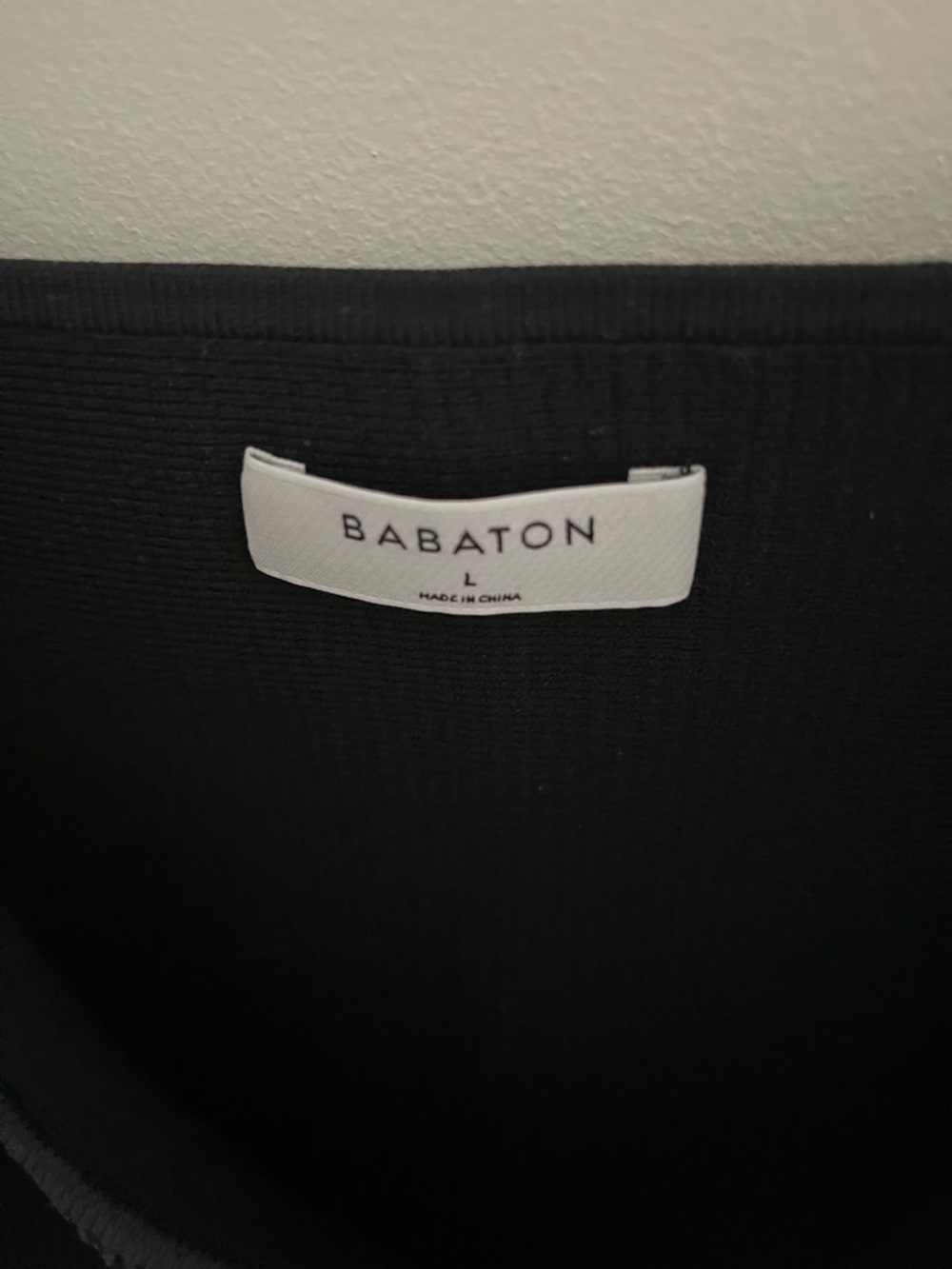 Babaton Black Ribbed Square-Neck Tank - Picture 3 of 4